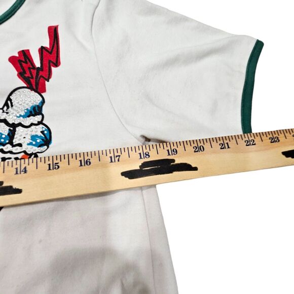 Adult Medium - Rise as 1NE Limited Edition Wizop - Cartoon Jersey Button Tee - Picture 5 of 16